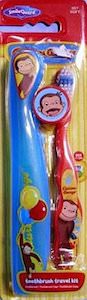 Curious George Toothbrush travel kit