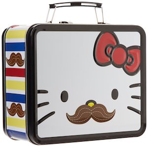 Hello Kitty moustache lunch box