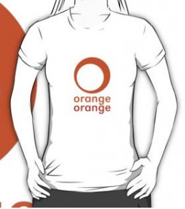 Chuk Orange Orange Logo T-Shirt