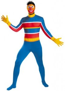 Sesame Street Ernie Adult Bodysuit Costume