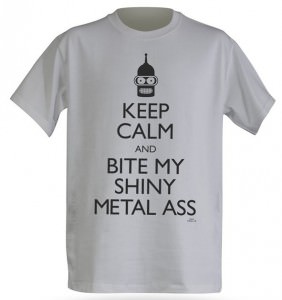 Futurama Bender Keep Calm T-Shirt