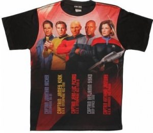 Star Trek Captains T-Shirt