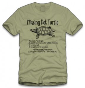 TMNT Missing Pet Turtle T-Shirt
