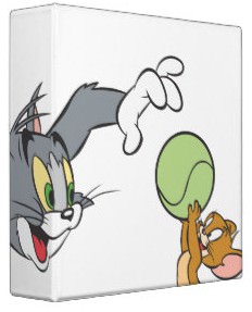 Tom and Jerry 3 Ring Vinyl Binder