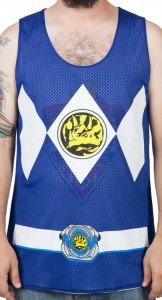 Blue Power Ranger Reversible Mesh Tank