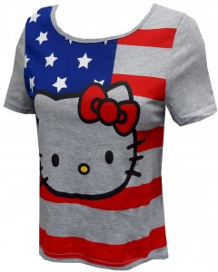 Hello Kitty American Flag T-shirt