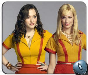 2 Broke Girls Max and Caroline Mousepad