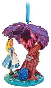 Alice In Wonderland With Cheshire Cat Ornament