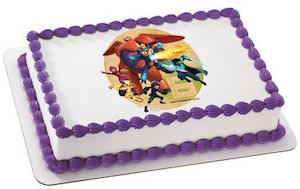 Dinsey Big Hero 6 Edible Cake Topper Image