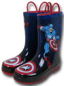 Marvel Kids Captain America Rain Boots