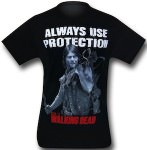 The Walking Dead Always Use Protection T-Shirt with Daryl Dixon