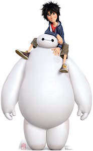 Big Hero 6 Baymax And Hiro Freestanding Cardboard Poster