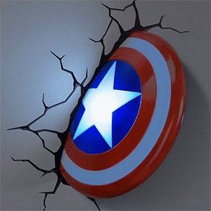 Captain America 3D Shield Night Light