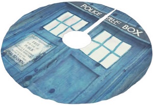 Doctor Who Tardis Christmas Tree Skirt