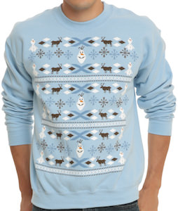 Disney Frozen Olaf Adult Size Christmas Sweater