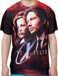 Mulder And Scully X-Files Sublimation T-Shirt
