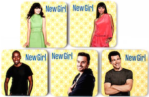 New Girl 5 Piece Cast Coaster Set