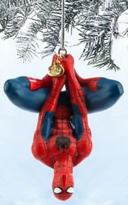 Upside Down Spider-Man Ornament