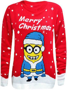 Despicable Me Kids Minion Christmas Sweater