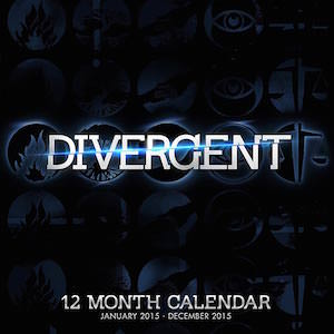 Divergent 2015 Wall Calendar