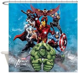 Marvel Avengers Assemble Team Shower Curtain