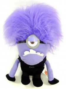 Evil One Eyed Purple Minion Plush Doll