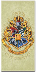 Harry Potter Hogwarts logo Beach Towel