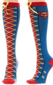 Superman Laced Up Socks