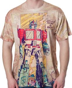 Transformers Optimus Prime Comic T-Shirt