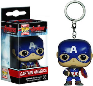 Avengers Captain America Pocket Pop! Keychain