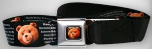 Ted Girls Names Seat Belt Style Belt