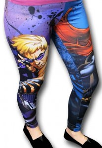 Avengers Hawkeye And Black Widow Leggings