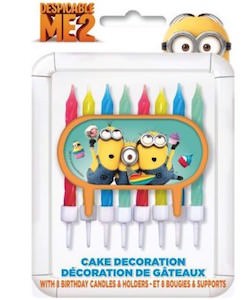 Despicable Me Minion Birthday Candle Set