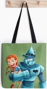 The Wizard of Oz Dorothy And Tin Man Tote Bag