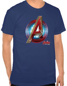 Iron Man Style Avengers Logo T-Shirt