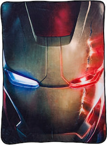 Iron Man Mask Fleece Blanket