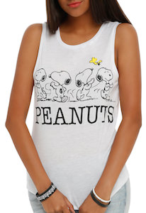 Peanuts Snoopy And Woodstock Women's Tank Top