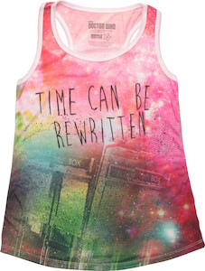 Tardis Time Can Be Rewritten Tank Top