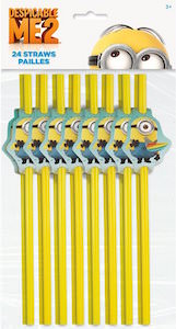 Minion Party Straws