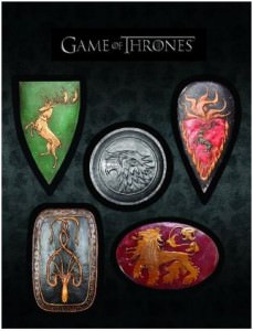 Game of Thrones House Emblems Magnet Set
