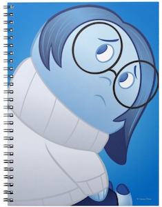 Inside Out Sadness Spiral Notebook