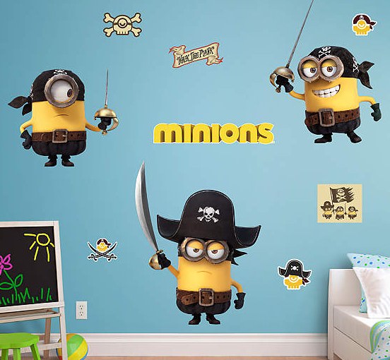 Minions Pirate Wall Decal Set