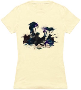 Sherlock And Watson Watercolor T-Shirt
