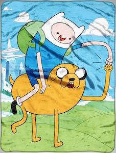 Adventure Time Finn And Jake Fist Pump Fleece Blanket