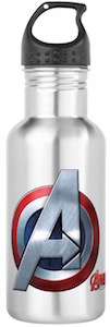 Captain America Avengers Logo Water Bottle