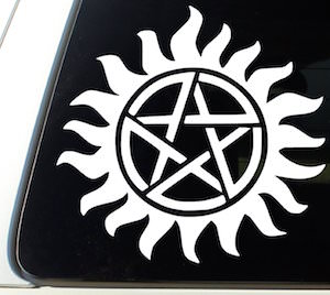 Supernatural Anti Possession Logo Window Decal