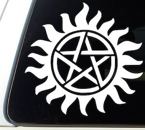 Supernatural Anti Possession Window Decal