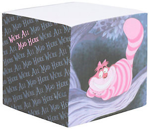 Alice In Wonderland Cheshire Cat Memo Cube
