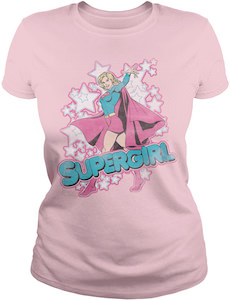 DC Comics Women's Pink Supergirl T-Shirt