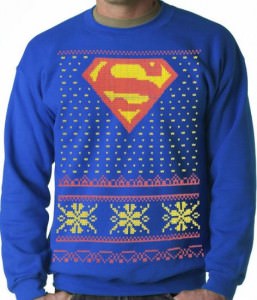 Superman Logo Ugly Christmas Sweater